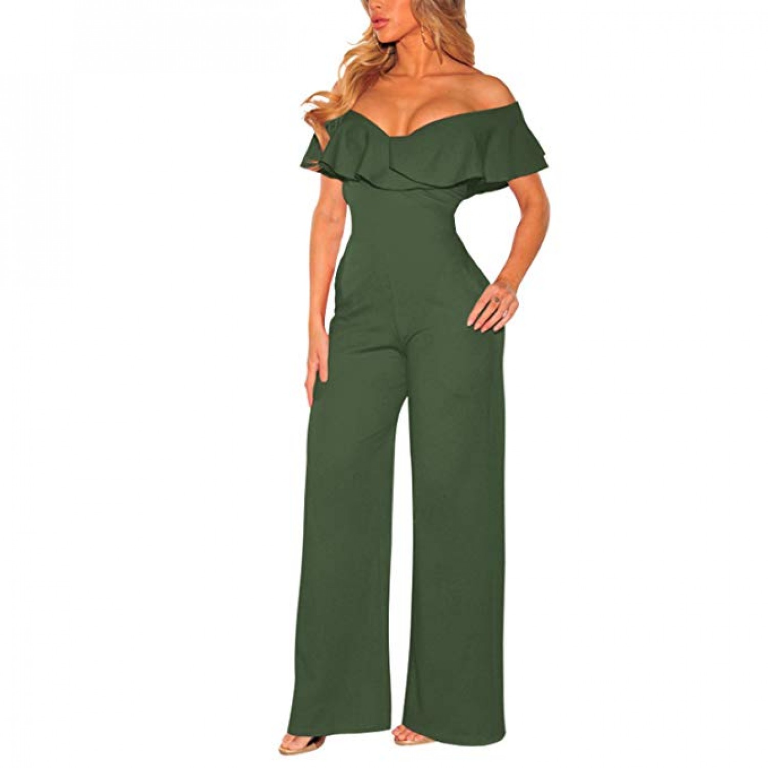 green summer jumpsuit